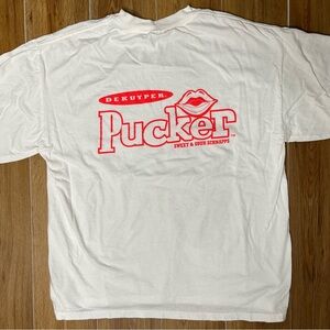 Dekuyper Pucker Schnapps RARE Promo Shirt Vintage XL 90s